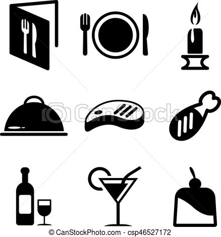 438x470 Dinner Icons. This Image Is A Illustration And Can Be Scaled To