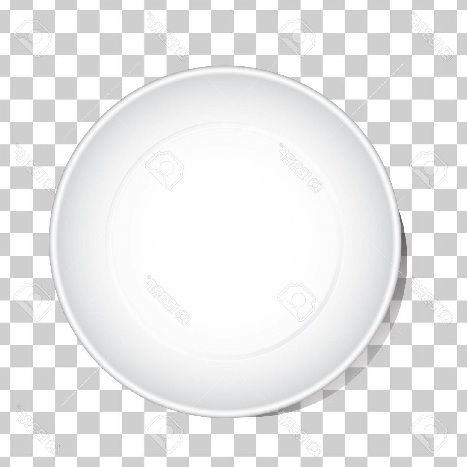 1560x1560 Photostock Vector Empty White Dish Plate Background Vector Round