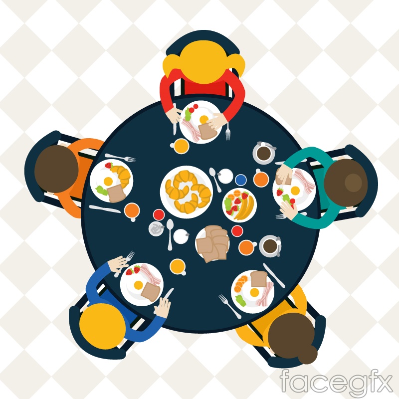 800x800 Dinner Table Top Vector Over Millions Vectors, Stock Photos, Hd