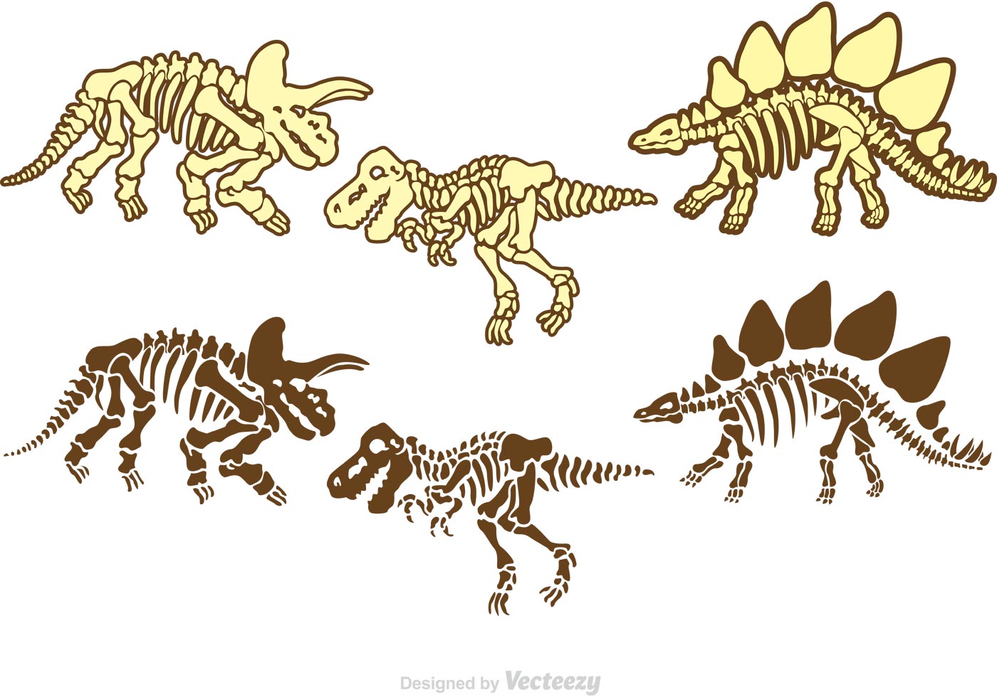 1400x980 Dinosaur Bones Free Vector Art