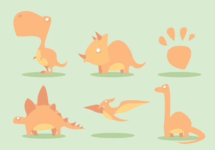 700x490 Dinosaur Vector Set