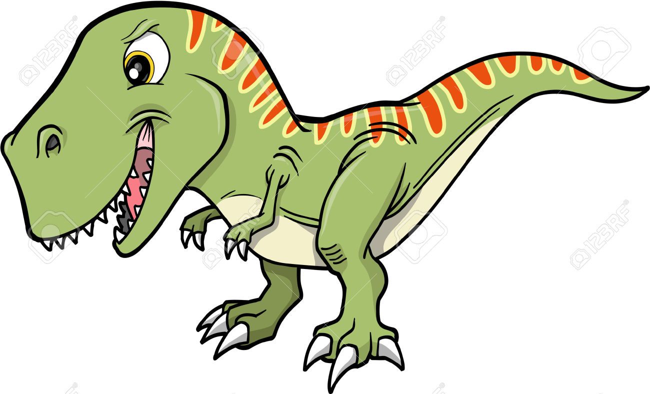 1300x788 T Rex Dinosaur Vector Illustration Toddler Homeschool Projects