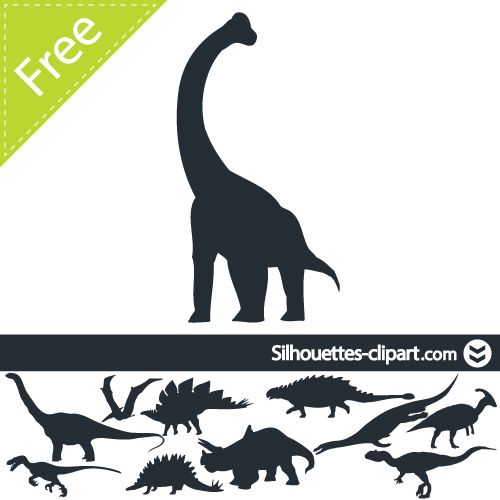 500x500 Dinosaur Vector Silhouette On Behance Dino