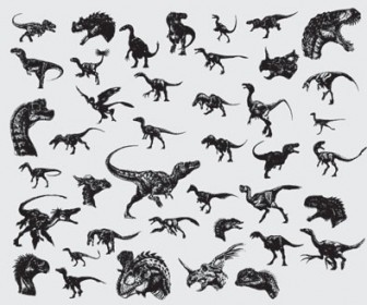 336x280 Dinosaurs Vector Illustration Pack