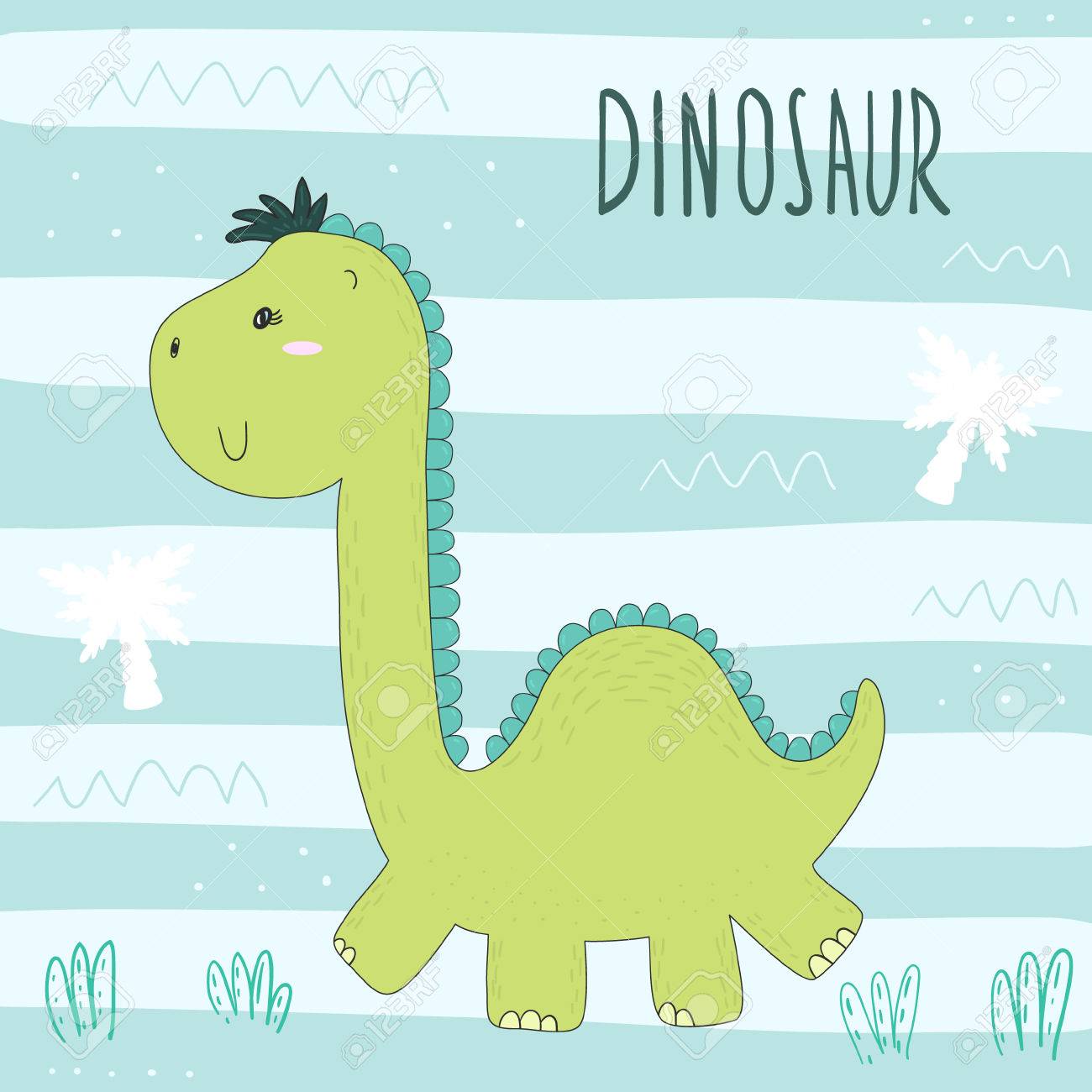 1300x1300 Drawn Dinosaur Vector