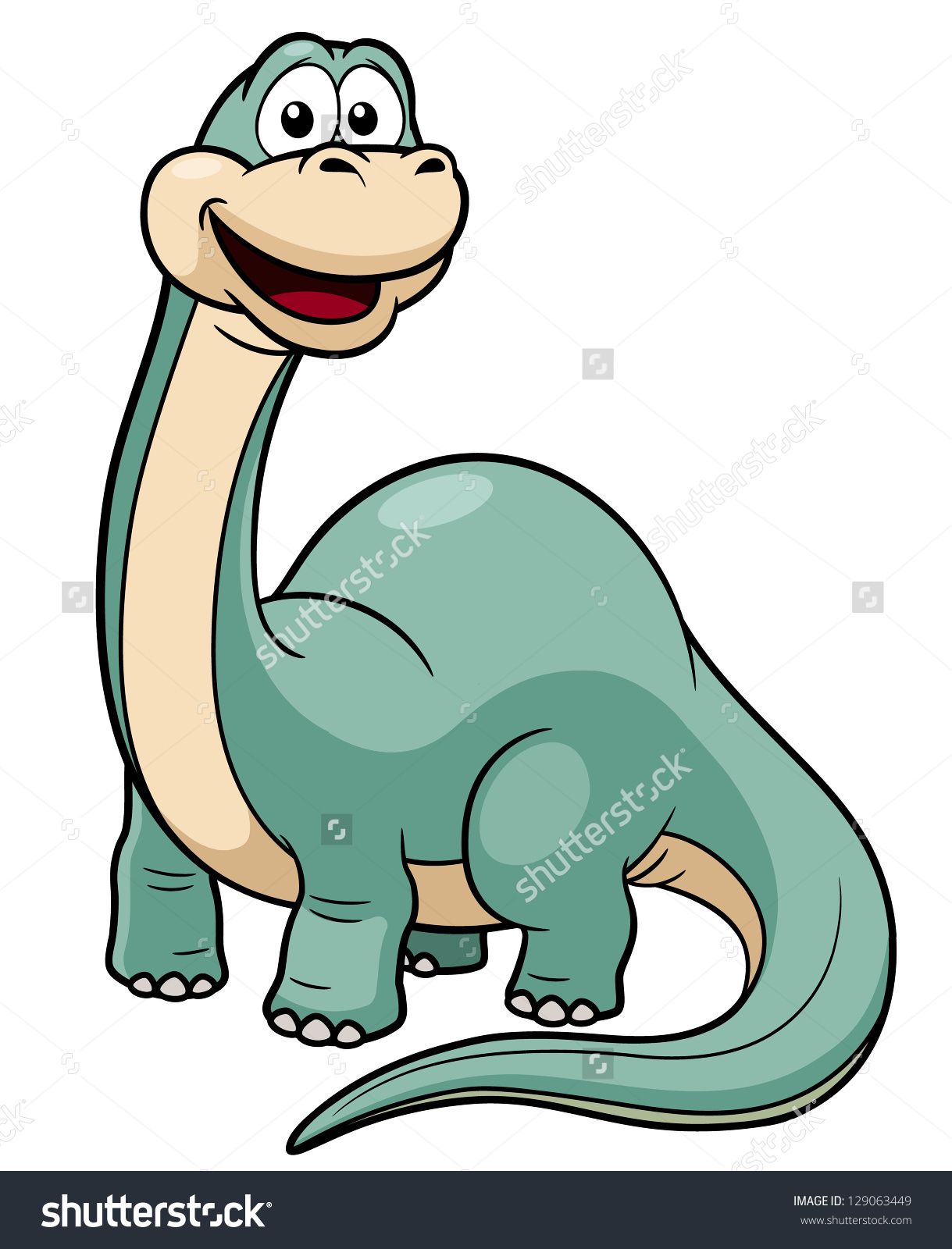 1219x1600 Illustration Of Cartoon Dinosaur Vector