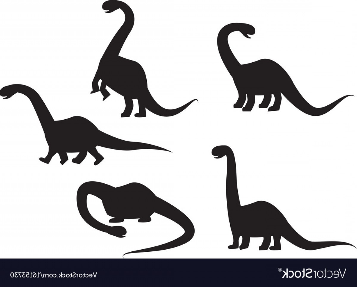 1200x967 Silhouette Of Brontosaurus Dinosaur Vector Lazttweet