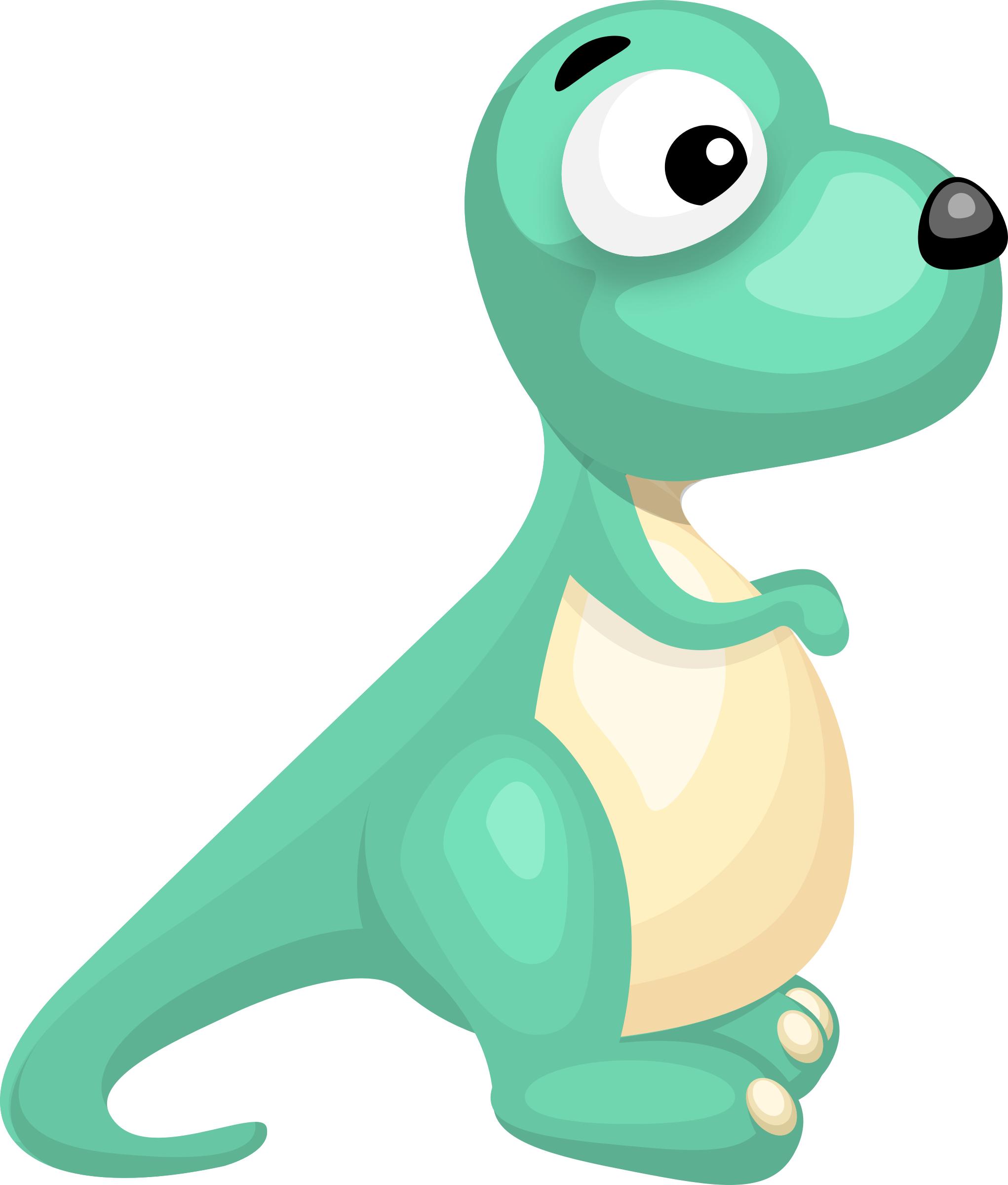 2042x2400 Cartoon Dinosaur Vector Clipart Graphics Icons Png