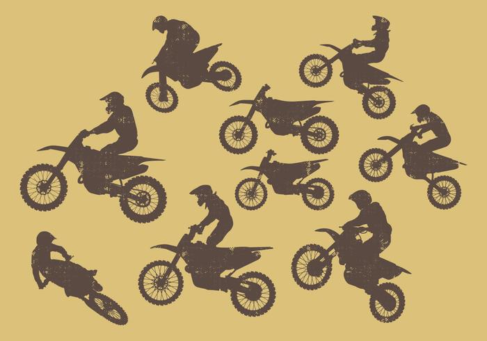 700x490 Dirt Bikes Silhouette