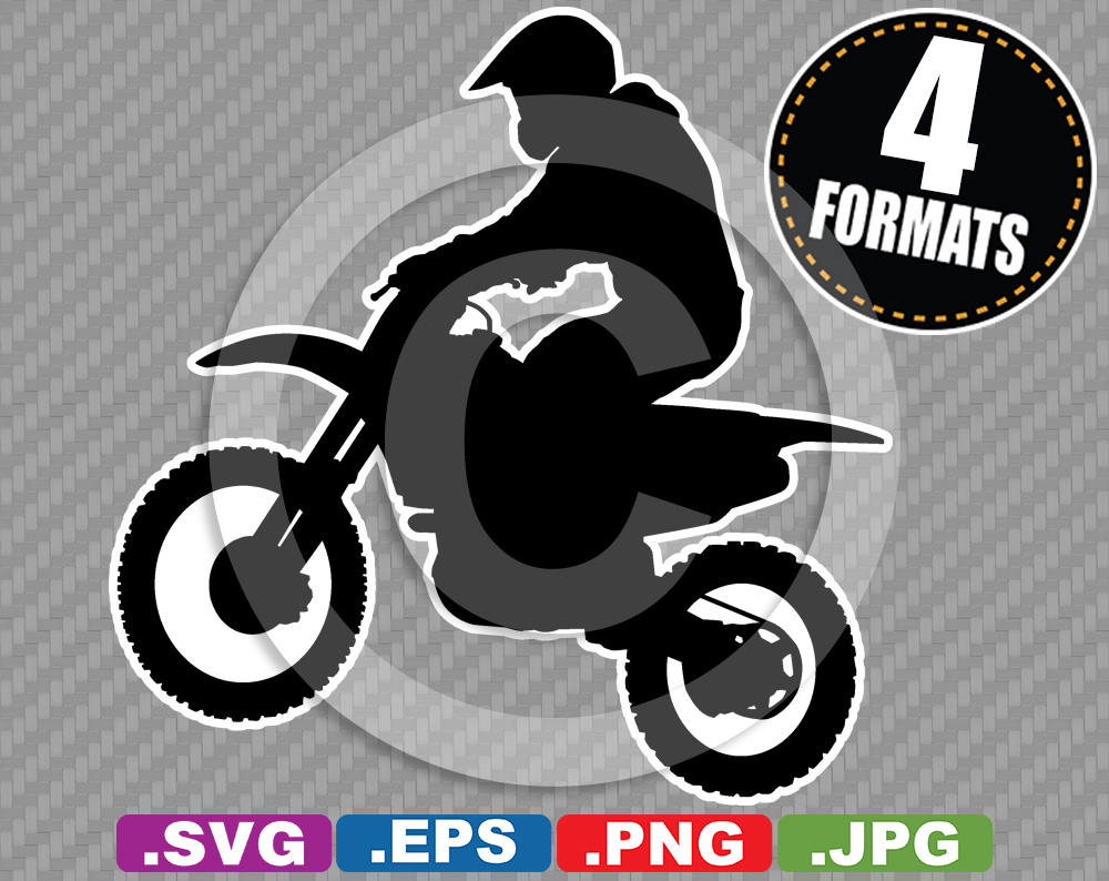 1000x794 Motocross Dirt Bike Clip Art Image Svg Cutting File Plus Etsy