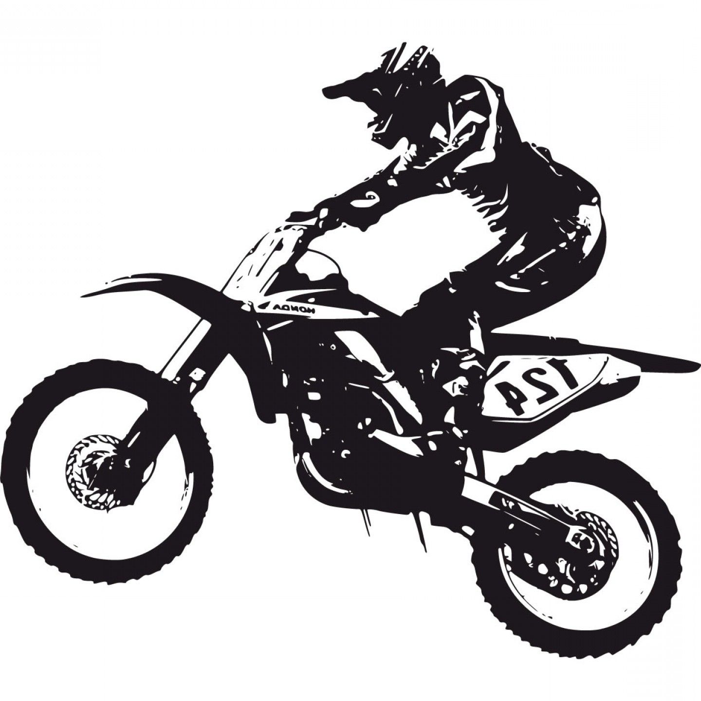 1440x1440 Blue Clipart Dirt Bike ~ Frames ~ Illustrations ~ Hd Images