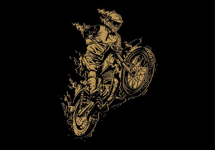 700x490 Dirt Bike Vintage Free Vector Stock Images