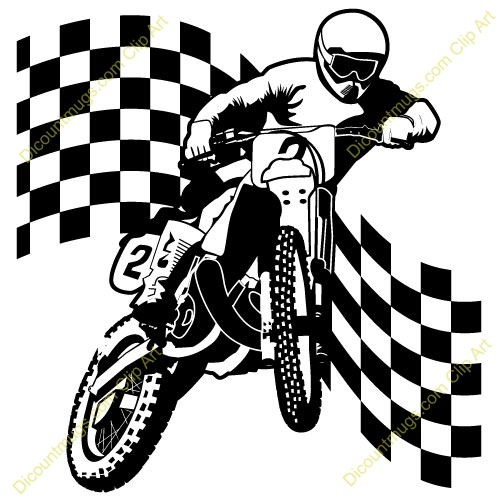 500x500 Collection Of Dirt Bike Clipart Black And White High Quality
