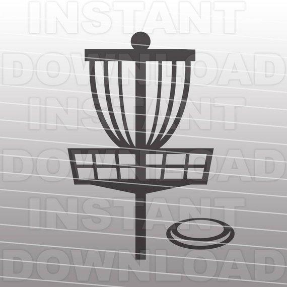 570x570 Disc Golf Svg File Cutting Template Clip Art For Commercial Etsy