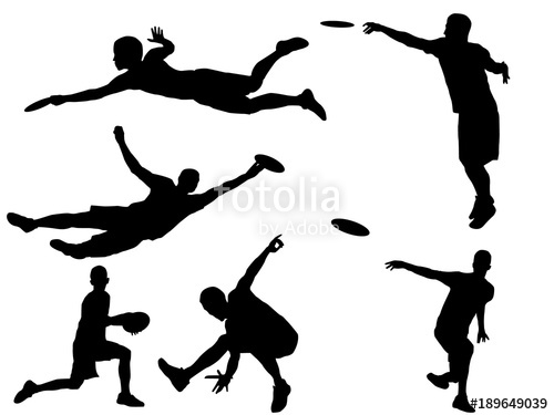 500x375 Disc Golf Player Silhouette Stock Image And Royalty Free Vector