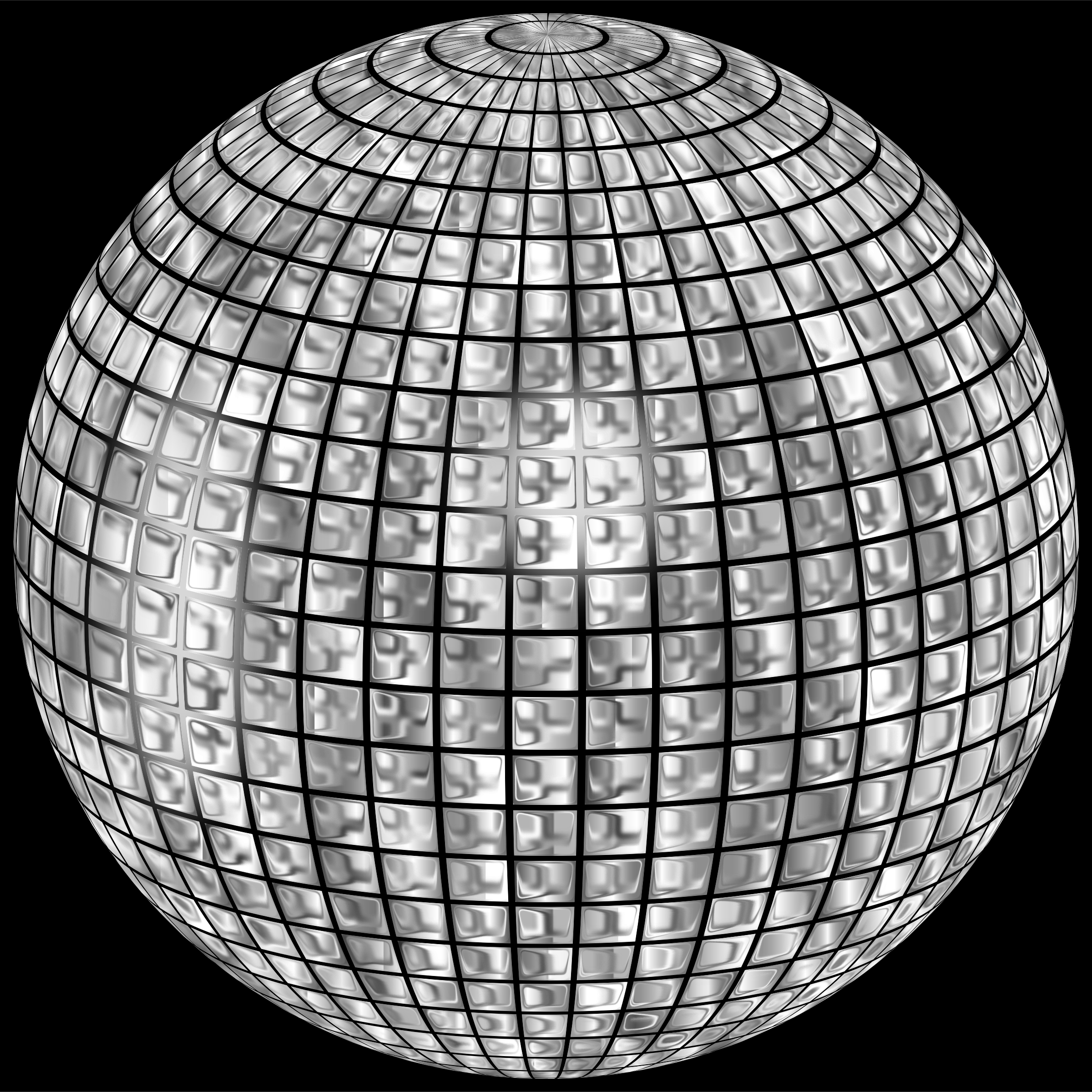 2400x2400 Disco Ball Vector Art Image