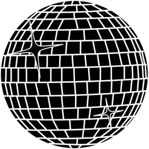 300x300 White Disco Ball Clip Art