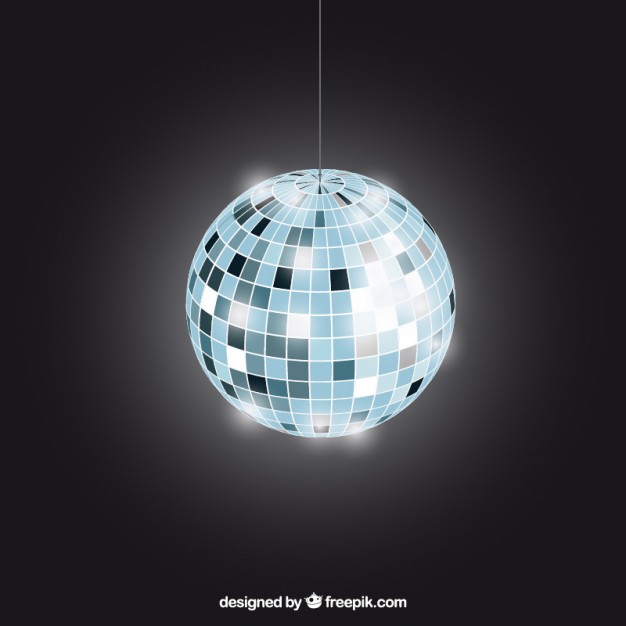 626x626 Bright Disco Ball Vector Premium Download