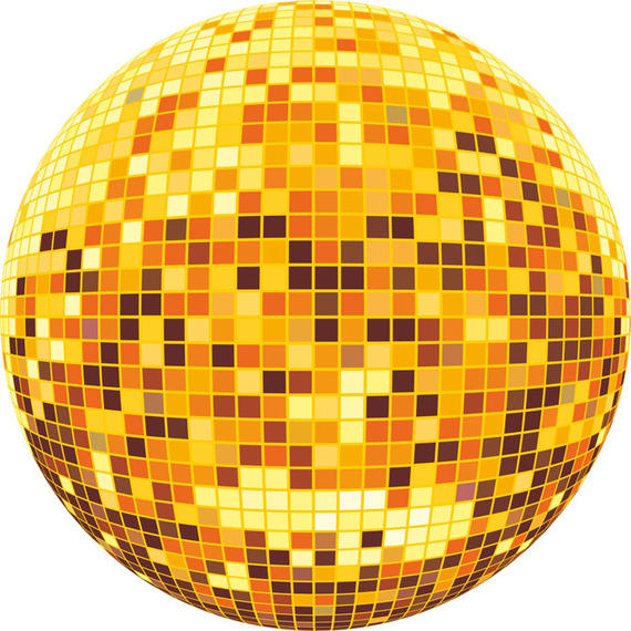 570x570 Colorful Disco Ball Vector