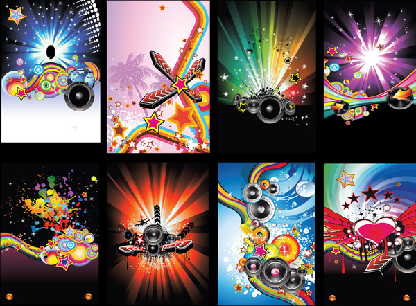 600x442 Disco Vector Pack Free Vector In Adobe Illustrator Ai ( .ai