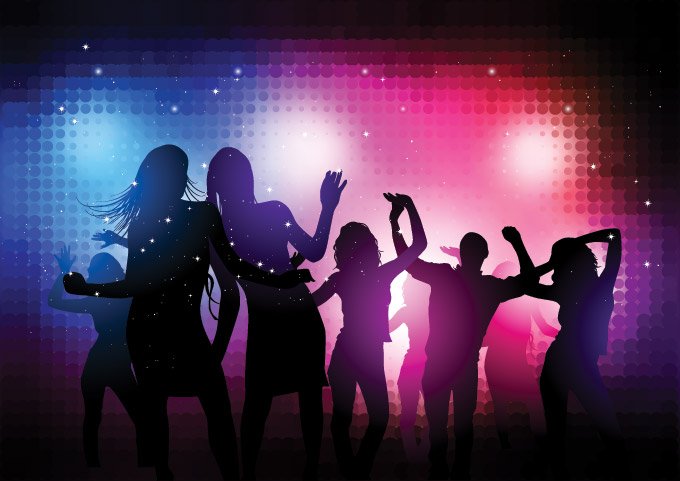 680x481 Free Disco Party People Vector Background (Free) Psd Files