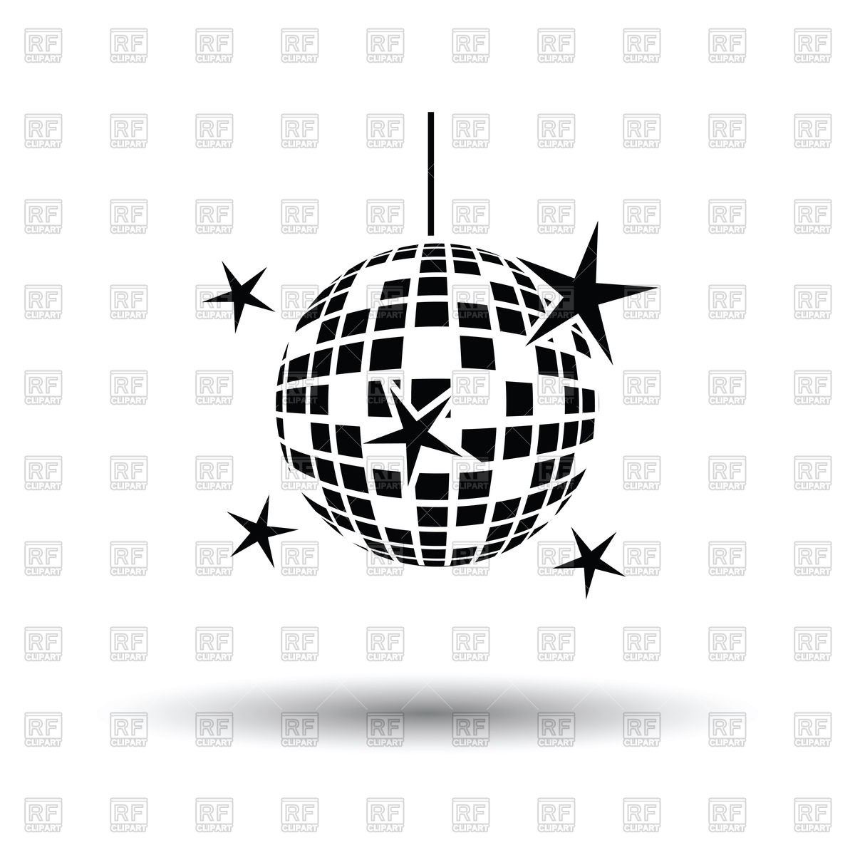 1200x1200 Night Clubs Disco Sphere Icon Vector Image Vector Artwork Of