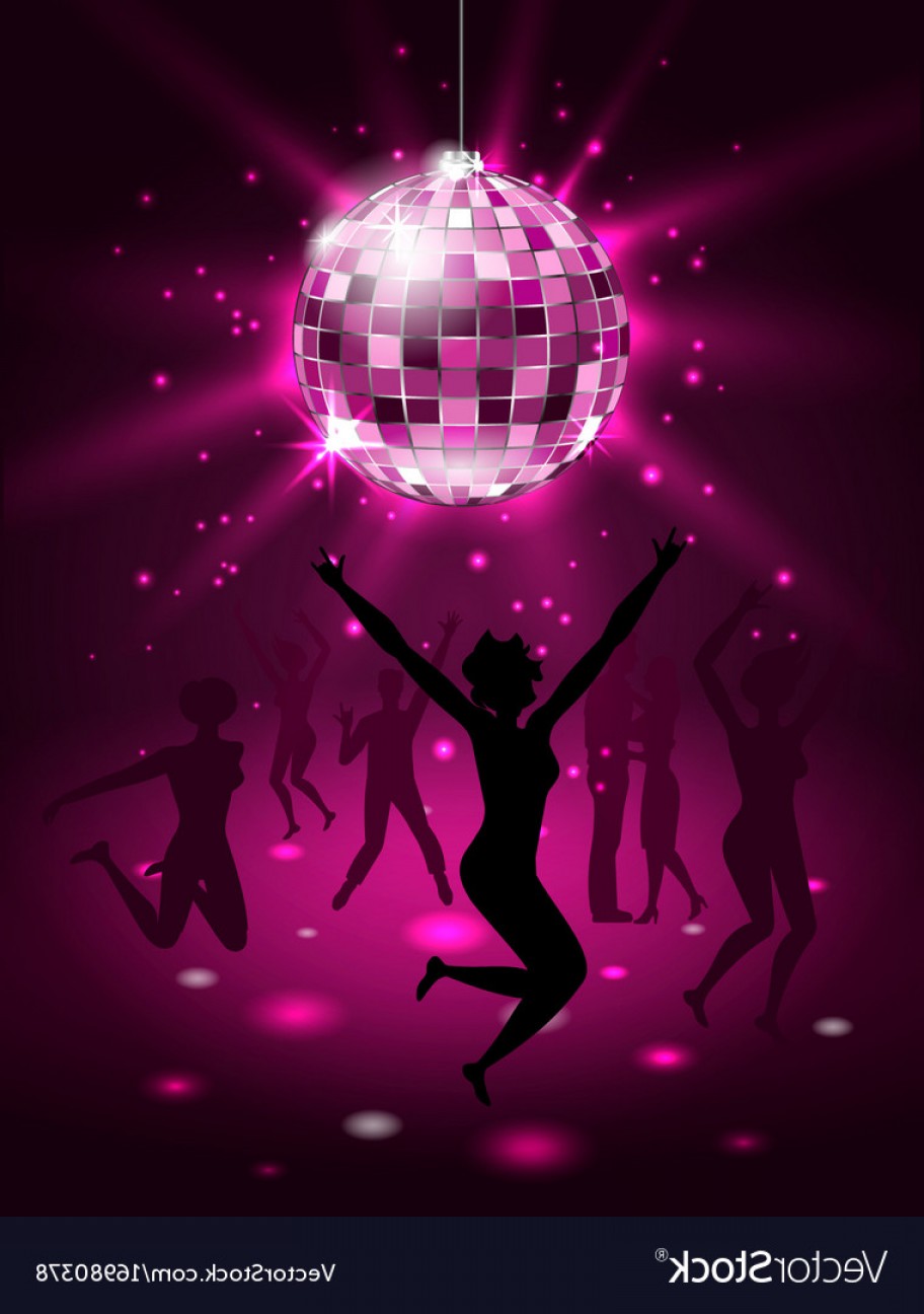 912x1296 Silhouette People Dancing In Night Club Disco Vector Rongholland