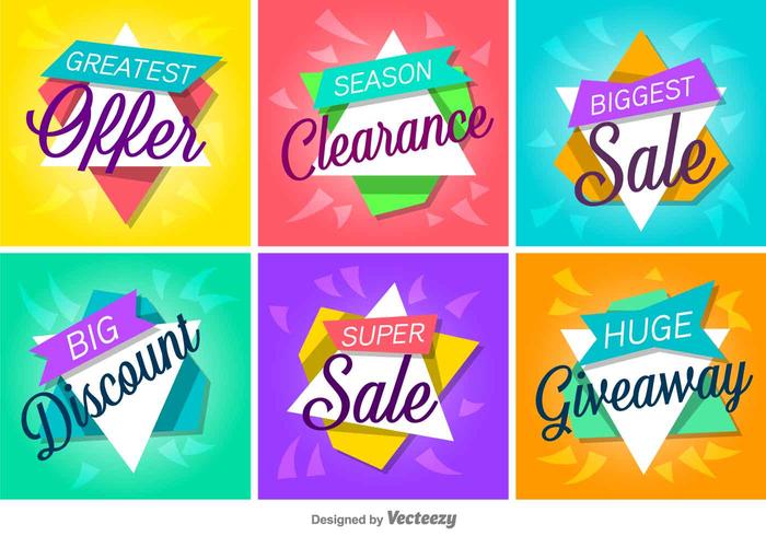 700x490 Sale And Discount Vector Labelsanners