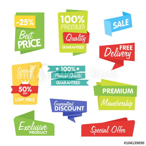 500x500 Sale And Discount Vector Sticker. Isolated Sticker On White