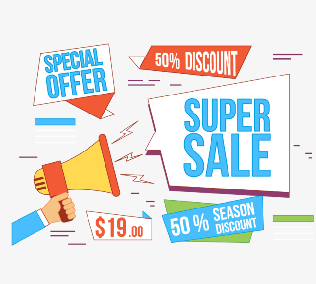 650x583 Vector Hand Loudspeaker Propaganda Discounts, Discount, Vector