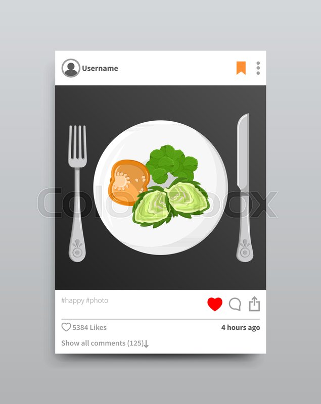 635x800 Dish Posted On Instagram, Plate And Broccoli With Tomato, Fork And