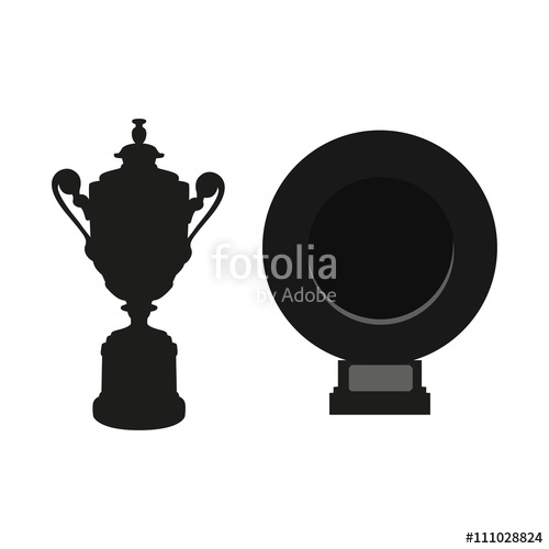 500x500 Black Cup And Dish Isolated On White Background. Flat Vector