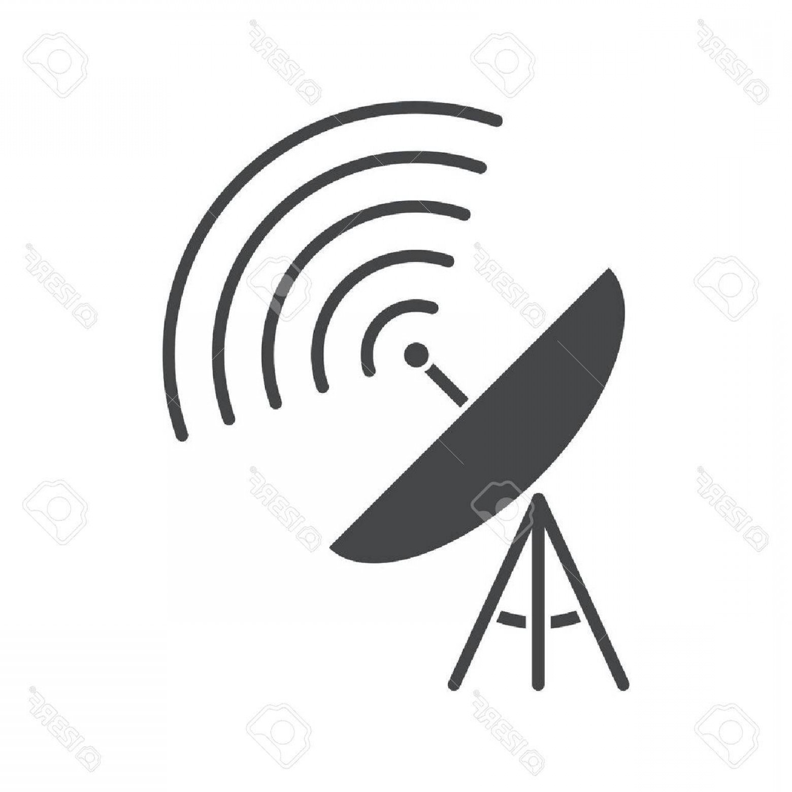 1560x1560 Satellite Dish Vector Silhouette Geekchicpro