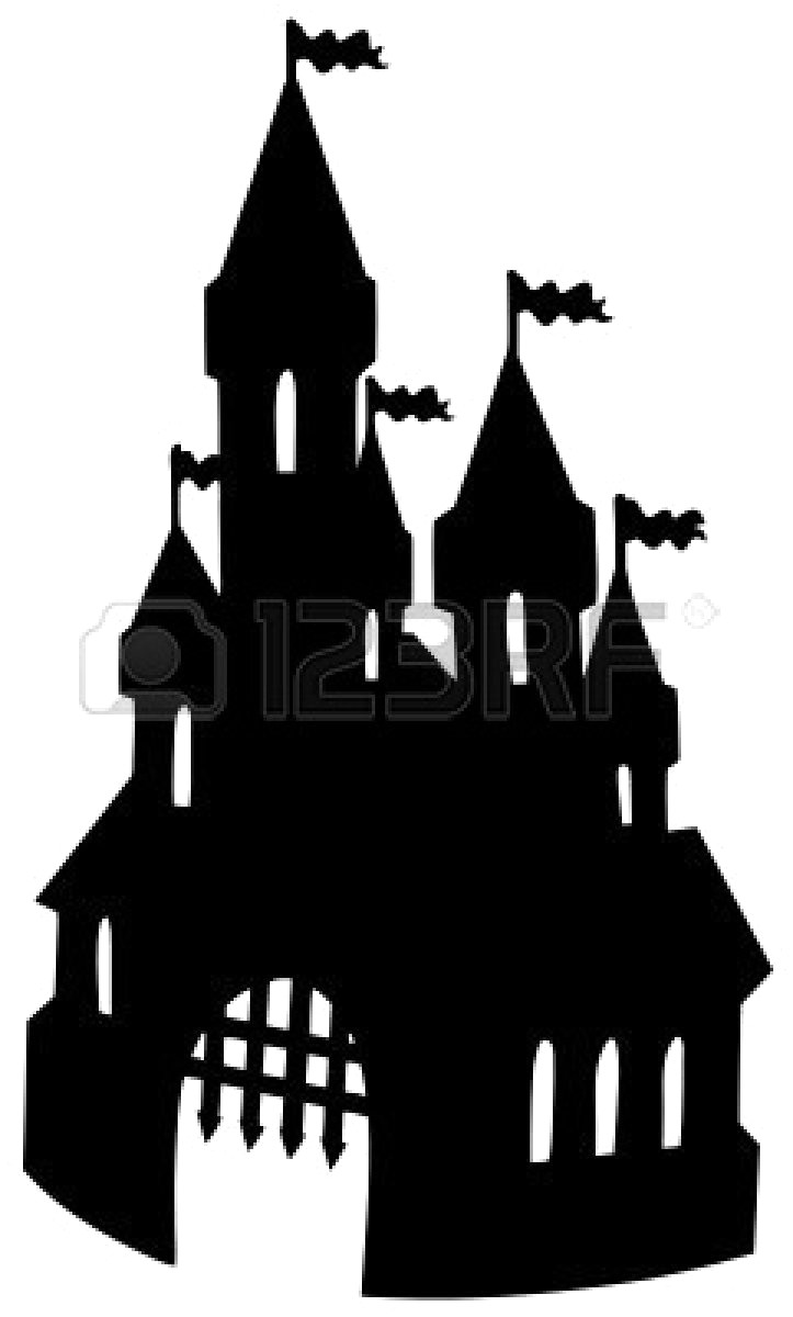 723x1200 Disney Castle Silhouette Clip Art 6579467 Old Vector Illustration