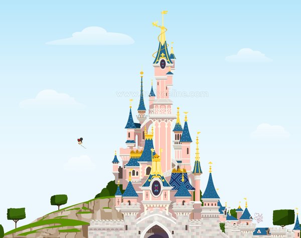 600x475 Disney Castle By Malycia