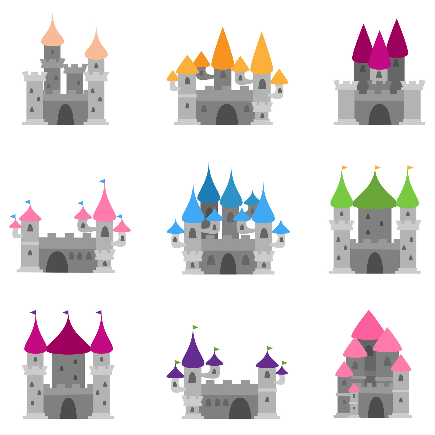 1500x1500 Cinderella Castle Disney Castle Silhouette Vector Black Free