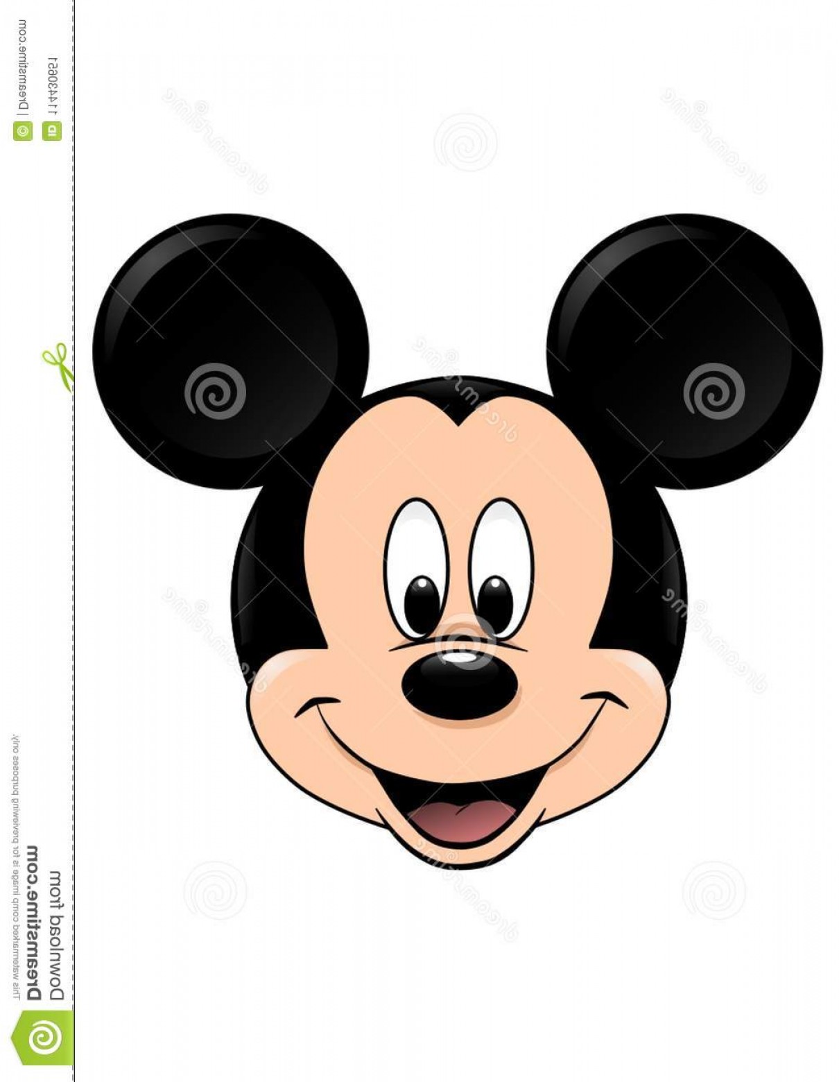 1210x1560 Disney Vector Illustration Mickey Mouse Isolated White Background