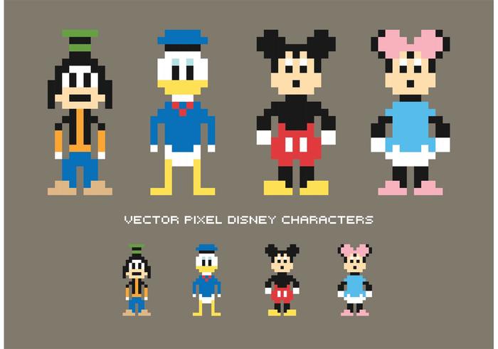 700x490 Pixel Disney Vector Characters