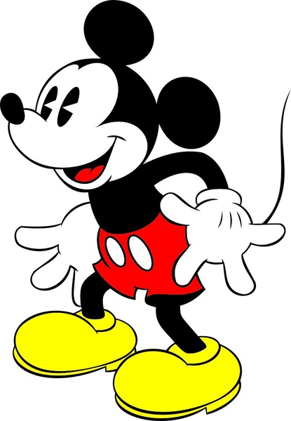 415x600 Mickey Free Vector In Coreldraw Cdr ( .cdr ) Vector Illustration