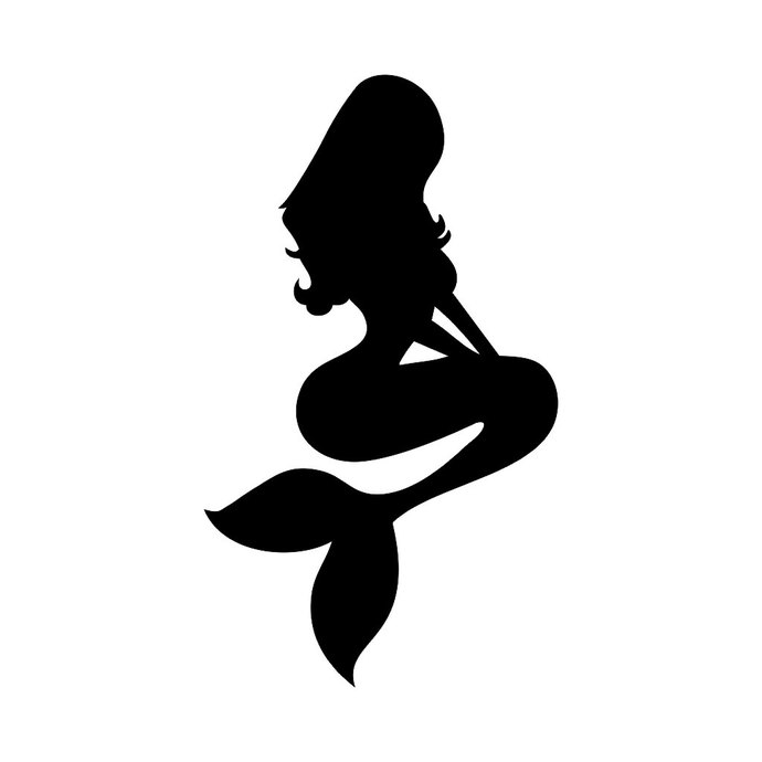690x690 Mermaid Disney Graphics Design Svg Dxf Eps By Vectordesign On Zibbet