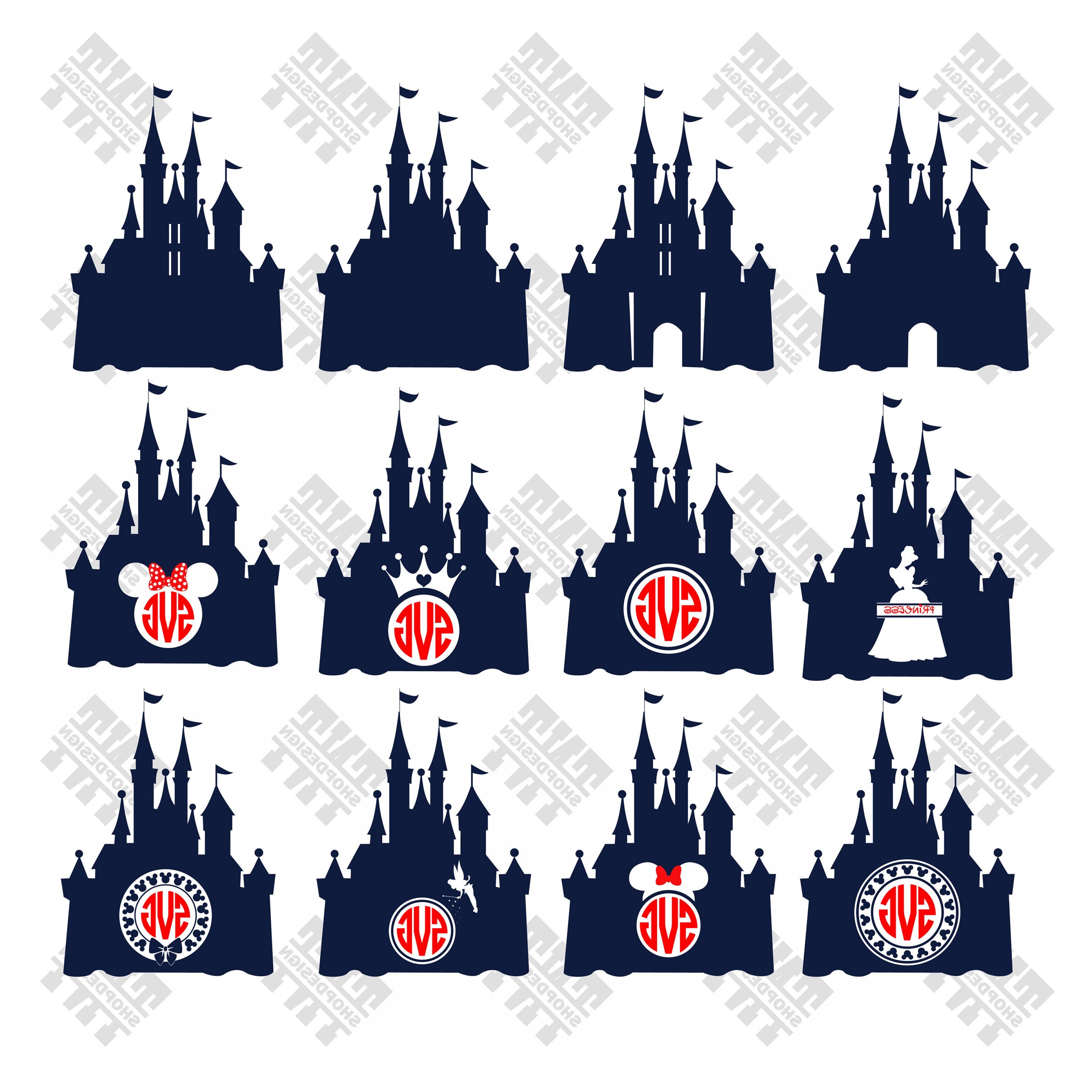 3600x3600 Disney Castle Vector Clip Art Lazttweet