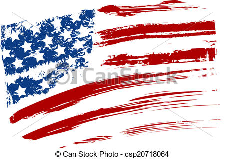 450x318 Distressed American Flag Clipart Collection