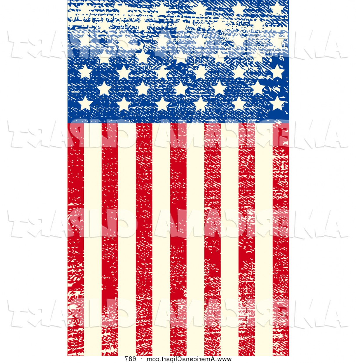 1228x1252 Americana Vector Clip Art Of A Grungy American Flag With