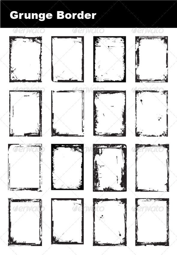 590x850 Grunge Border Vector Graphics, Infographics And Template
