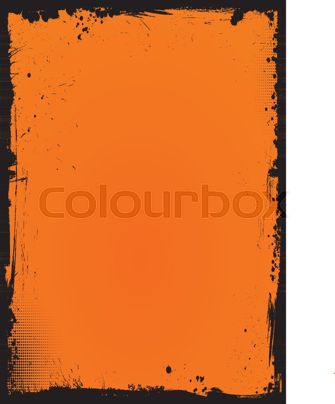 664x800 The Vertical Halloween Background With Grunge Border Stock