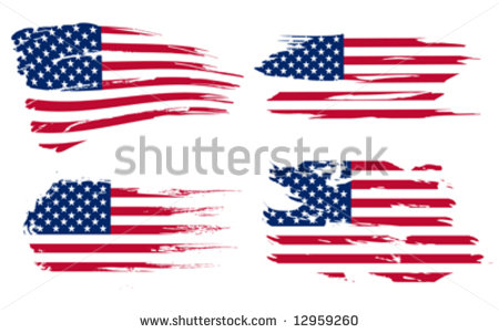 Distressed Flag Vector