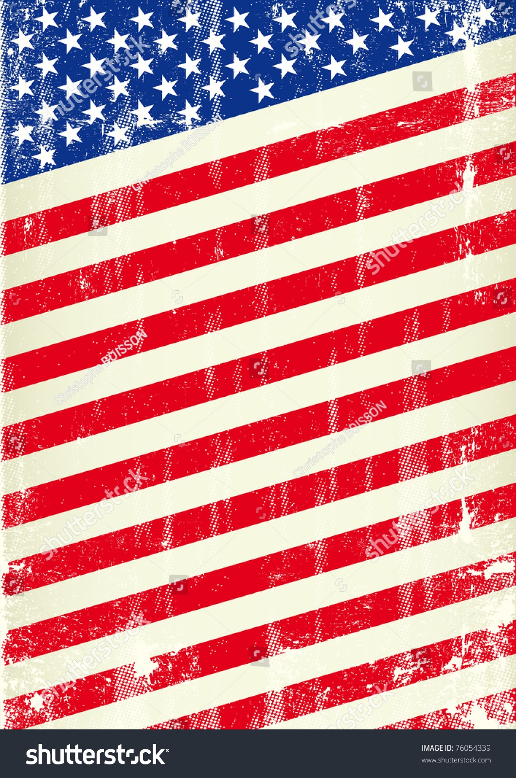 1061x1600 Clip Art Distressed Flag United States America Grunge Stock Vector