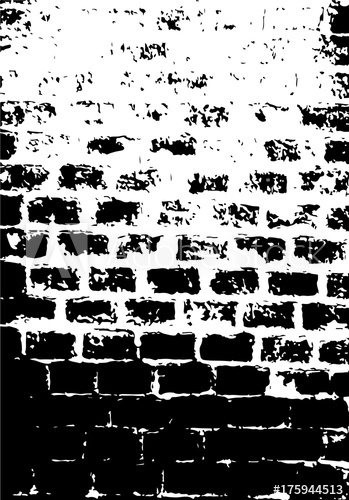 349x500 Grunge Texture Of Old Brick Wall. Distressed Overlay Illustration