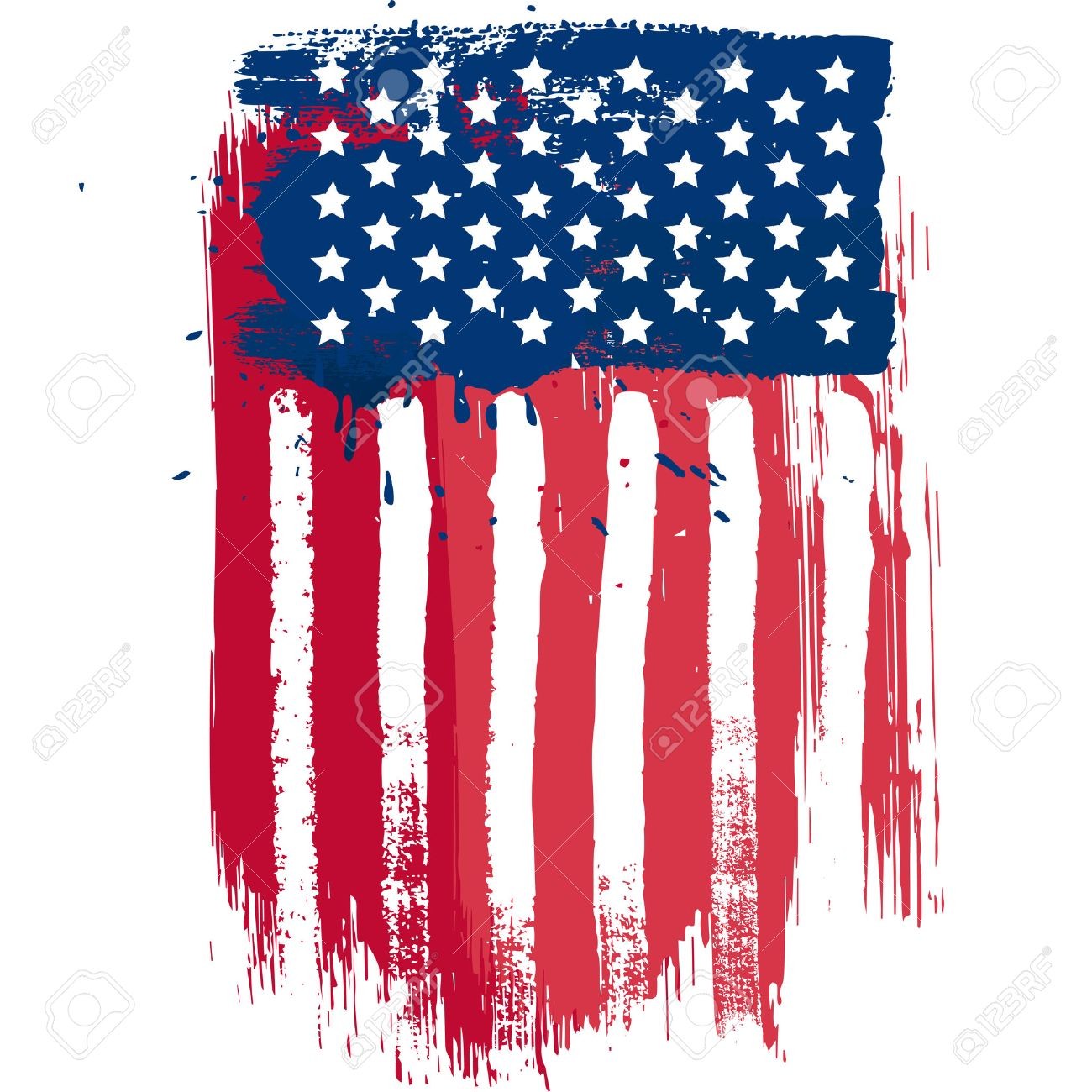1300x1300 32049805 Vertical Composition Vector American Flag In Grunge Style