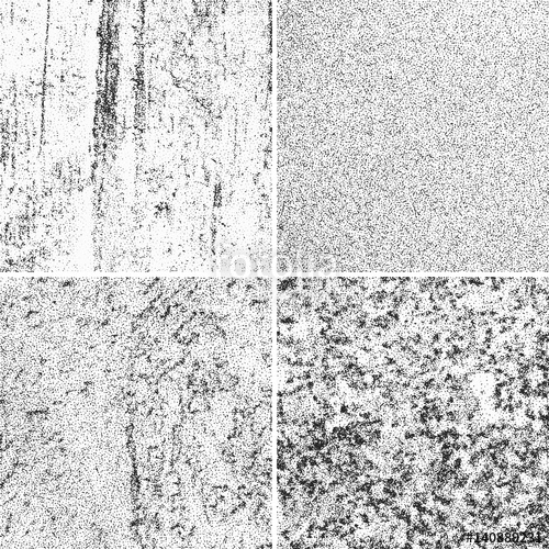 500x500 Vintage Ink Splatter Grunge Distressed Vector Textures Set Stock